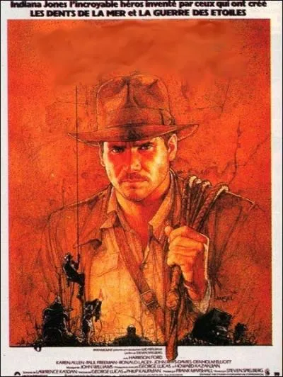 Inoubliable Indiana Jones en 1981 dans le film d'aventure fantastique de Steven Spielberg ... .