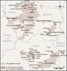 Dans quels dpartements produit-on du champagne ?