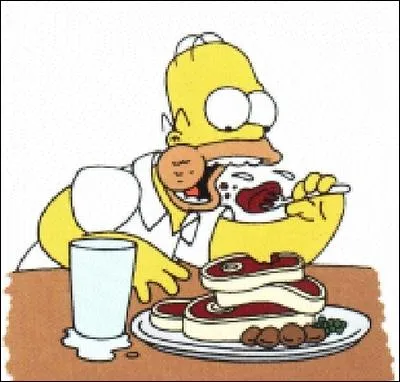 Homer adore :