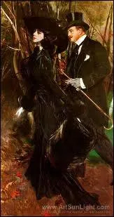 Qui a peint  Promenade dans le bois de Boulogne  ?