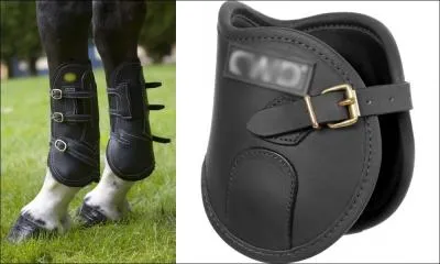 Comment doivent-tre positionnes les languettes et les boucles des protge-boulets et des gutres, une fois fermes ?