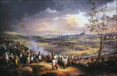 Cette oeuvre de Charles Thvenin immortalise une grande victoire de Napolon Ier, conduite avec gnie entre le 15 et le 20 octobre 1805. Comment s'appelle cette bataille ?
