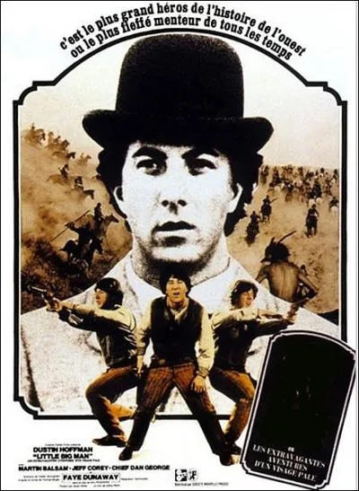 Film amricain ralis par Arthur Penn en 1970 avec Dustin Hoffman, Faye Dunaway, Dan George... .