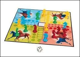 Seul un  six  aux ds permet de placer son pion au dpart et d'esprer faire le tour de piste sans se faire  sauter  son pion par les adversaires...