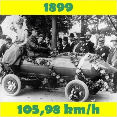 La voiture lectrique ce n'est pas d'aujourd'hui ! Ce vhicule a t le premier a passer le cap des 100 km/h en mai 1898  Achres. Quel tait le nom de cette  torpille roulante  ?