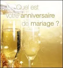 Ils ont ft hier leurs noces de porcelaine. A combien d'annes de mariage correspondent-elles ?
