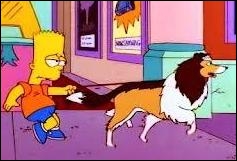 Quel est le nom de la chienne que Bart a achetée dans un épisode ?