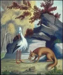 L'action de manger chez les animaux s'exprime par différents verbes. Que font le renard et la cigogne dans la fable de Jean de la Fontaine ?
