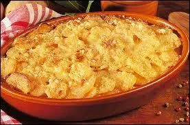 Dlicieux gratin de pommes de terre avec du lait ou de la crme frache :