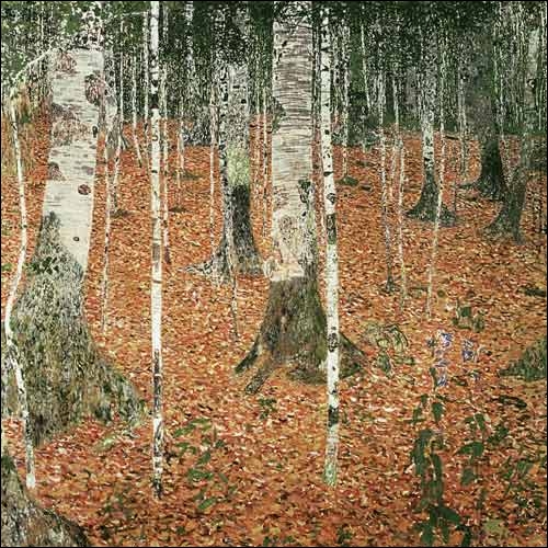 Forêt de bouleaux en automne, 1903