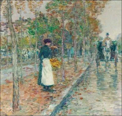 Qui a peint  Boulevard  Paris en automne  ?