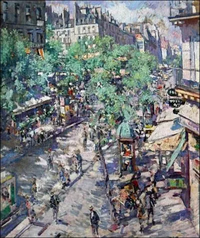 Qui a peint  Scne anime de grand boulevard, le jour  ?