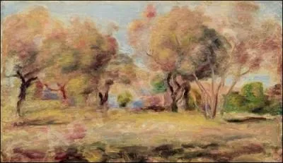 Qui a peint  Paysage d'automne avec une mare  ?