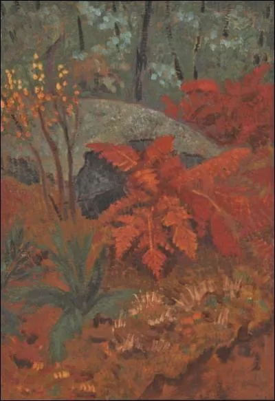 Qui a peint  Fougres en automne, fort de Huelgoat  ?