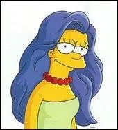 A une poque Marge a-t-elle eu les cheveux lisses(On vous donne la rponse sur l'image) ?