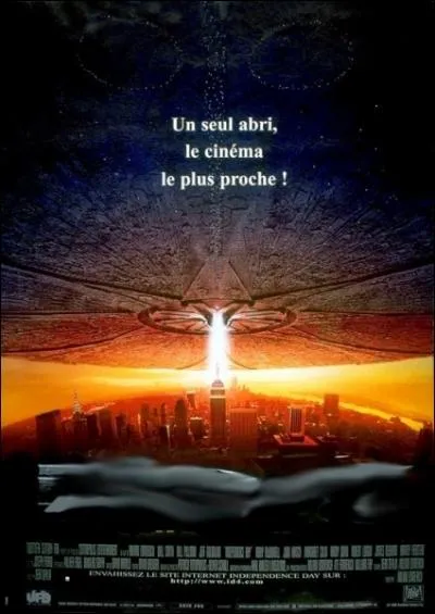 Un film catastrophe de science-fiction de 1996 du ralisateur amricain Roland Emmerich avec Will Smith, Bill Pulman, Jeff Goldblum, Mary McDonnell ... .