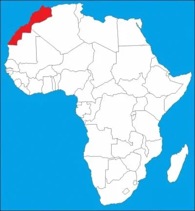 Quel nom porte le pays en rouge sur la carte ?