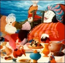 - comme quatre (... ) vivantes de la voracité (... ) de la gourmandise.