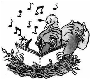 La plus crispante de toutes dit : Ma grand-mre aimait bien les oiseaux, les oiseaux aimaient bien... quoi donc ?