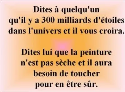 Allons ! Fin du quiz. J'espre que vous n'avez pas mlang les ciseaux ! Ah ! Non ? Que faut-il dire ?