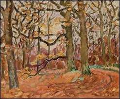 Qui a peint  Sous bois en automne  ?