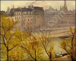 Qui a peint  Automne à Paris  ?