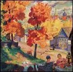 Quel peintre russe est l'auteur de la toile  Automne  ?