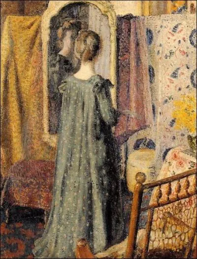 Woman standing in front of the mirror - portrait de la femme de l'artiste, 1902