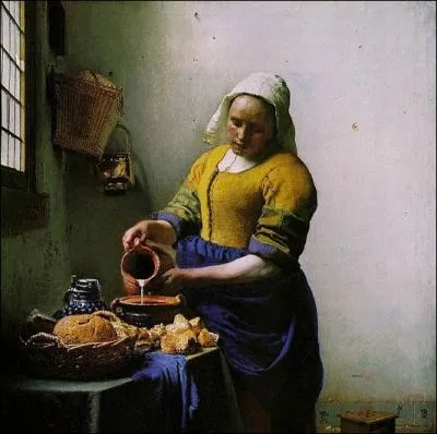 Dans quel registre, peut-on classer les tableaux du peintre nerlandais du XVII ime sicle Jan Vermeer, comme la clbre   Laitire   ?