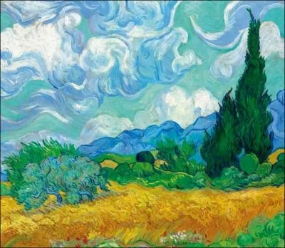 A quel mouvement est assimil Vincent Van Gogh auteur de ce tableau   Le champ de bls jaunes   peint  Saint Rmy-de-Provence en 1889 ?
