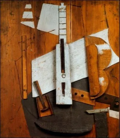 Dans quel registre peut-tre class ce tableau de Pablo Picasso peint en 1913   Guitare et bouteille de Bass   ?