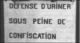 Que risquez-vous si vous vous laissez aller  uriner ici ?