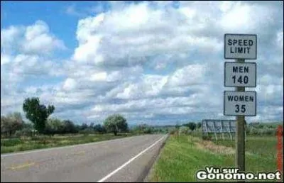 Sur cette belle ligne droite, les blondes peuvent rouler  quelle vitesse maximale ?