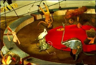  Se renversant jusqu' ce que sa nuque toucht ses talons, il donnait  son corps la forme d'une roue parfaite.   De qui Anatole France parle-t-il ?