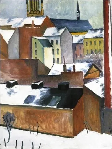 Qui a peint La Marienkirche  Bonn sous la neige ?