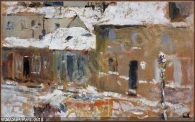 Qui a peint Rue de Paris sous la neige ?