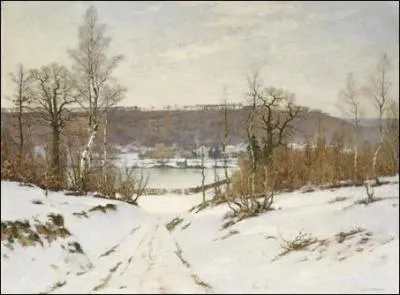 Qui a peint Ville d'Avray effet de neige ?