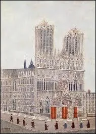Qui a peint  La cathdrale de Reims  ?