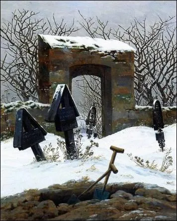 Qui a peint Cimetire sous la neige ?