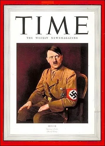 Adolph Hitler a t lu personnalit de l'anne par le Time Magazine :