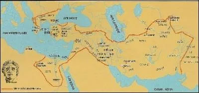 On voit ici l'empire d'Alexandre, normal qu'il se soit pris pour un dieu. Vrai ou faux ?