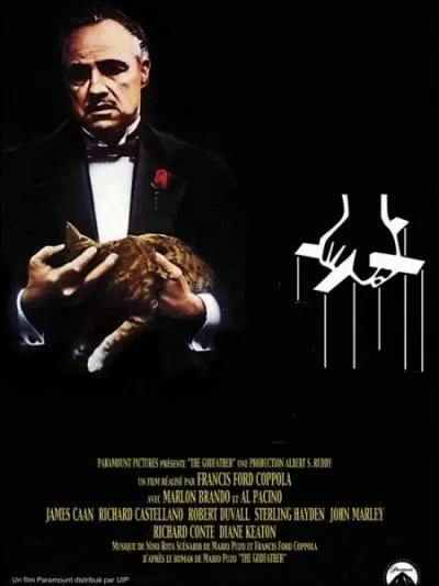 Un film amricain ralis par Francis Ford Coppola en 1972 adapt du livre de Mario Puzo avec Marlon Brando, Al Pacino, James Caan, Robert Duvall ... .