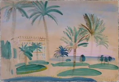 Qui a peint Vue de Nice le jardin Albert 1er ?