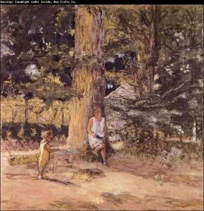 Qui a peint Les enfants au jardin ?