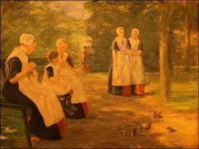 Qui a peint Le jardin de l'orphelinat communal ?