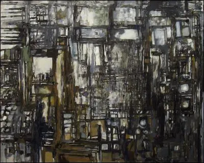 Le Grand Atelier, 1958 par l'un des chefs de file du mouvement esthtique dit du paysagisme abstrait (1908-1992) d'origine portugaise.