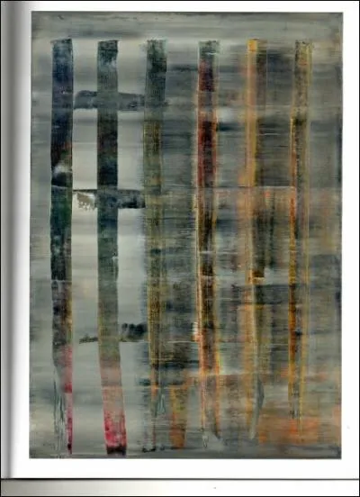 Abstraktes Bild, 1992 par un peintre allemand n en 1932 dont l'oeuvre est tantt figurative, tantt abstraite.