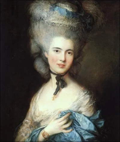 Portrait d'une dame en bleu, 1777-79