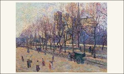 Qui l'a reprsente vue du quai Montebello ?