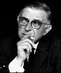 Dans quelle oeuvre Jean-Paul Sartre expose-t-il les principes de sa philosophie ?